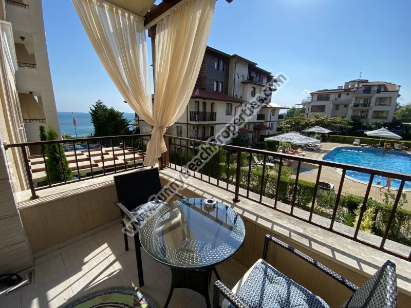 Продается меблированная квартира студия с видом на море в к-се Порто Парадисо /Porto Paradiso/ на пляжа Святой Влас Болгария